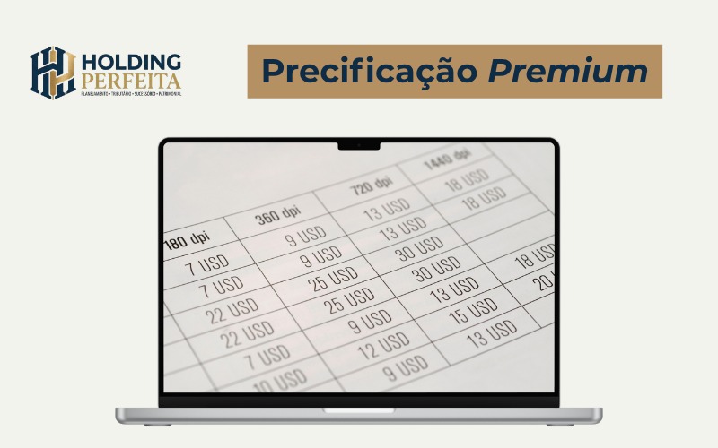 Mockup do método de precificação premium